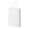 Handmade 170 g/m2 integra paper bag with plastic handles - large white | No Branding | not available | not available