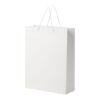 Handmade 170 g/m2 integra paper bag with plastic handles - X large white | No Branding | not available | not available