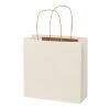 Agricultural waste 150 g/m2 paper bag with twisted handles - small Ivory white | No Branding | not available | not available