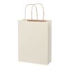 Agricultural waste 150 g/m2 paper bag with twisted handles - medium Off white | No Branding | not available | not available