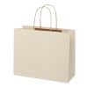 Agricultural waste 150 g/m2 paper bag with twisted handles - large Off white | No Branding | not available | not available
