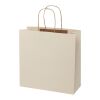 Agricultural waste 150 g/m2 paper bag with twisted handles - X large Ivory white | Not applicable | No Branding | not available | not available