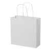 Kraft 120 g/m2 paper bag with twisted handles - small white | No Branding | not available | not available