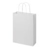 Kraft 120 g/m2 paper bag with twisted handles - medium white | No Branding | not available | not available