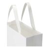 Smartfold 230 g/m2 paper bag with ribbon handles and gloss lamination -  31 x 12 x 31 cm White