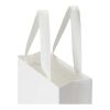 Smartfold 230 g/m2 paper bag with ribbon handles and matt lamination -  24 x 10 x 24 cm White