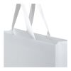 Smartfold 230 g/m2 paper bag with ribbon handles and matt lamination -  42 x 12 x 35 cm White