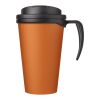 Americano® Grande 350 ml mug with spill-proof lid Orange-Solid black | Not applicable | No Branding | not available | not available
