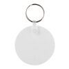 Tait circle-shaped recycled keychain White | No Branding | not available | not available