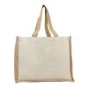 Varai 320 g/m² canvas and jute shopping tote bag Standard | Natural-Natural | not available | No Branding | not available | not available | not available