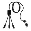 SCX.design C28 5-in-1 extended charging cable Red-Solid black | No Branding | not available | not available