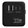 SCX.design T16 universal travel adapter Solid black