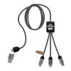 SCX.design C33 60W Type-C charging cable with dual light-up logo  Standard | Heather black | No Branding | not available | not available