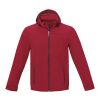 Langley men's GRS recycled softshell jacket Red | 2XL