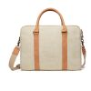VINGA Bosler canvas computer bag brown | No Branding | not available | not available