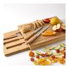 Brancusi Board Bamboo with Kitchen Knives Natural | No Branding | not available | not available | not available