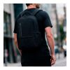 Chicago Backpack 20L rPET.  Fits 17" laptop Solid black