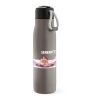 Lena Bottle rSS 570ml. Double wall and Leakproof. rPET handle Grey