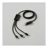 Turing 5-in-1 Cable rPVC. 1.2m 10W Solid black
