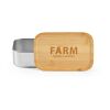 Warhol Lunchbox rSS 740ml with Bamboo lid and cutlery Silver | No Branding | not available | not available | not available