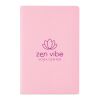 Bronte A5 Softcover Notebook rCardboard cover. FSC paper Pink | No Branding | not available | not available | not available