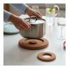 Mozart round cork double trivet. Made in Portugal Natural | No Branding | not available | not available | not available