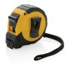 5M/19 mm measuring tape with stop button, RCS-recycled plastic yellow-black | No Branding | not available | not available