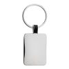 RCS recycled zinc alloy rectangle keyring silver | No Branding | not available | not available