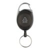 RCS recycled ABS roller clip keychain black | No Branding | not available | not available