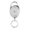 RCS recycled ABS roller clip keychain white | No Branding | not available | not available