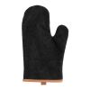 Deluxe canvas oven mitt black | No Branding | not available | not available