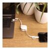 RCS standard recycled plastic and TPE 6 in 1 cable White | No Branding | not available | not available
