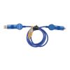 Oakland RCS recycled plastic 6-in-1 fast charging 45W cable blue | No Branding | not available | not available