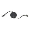 Terra RCS recycled aluminium retractable 240W 2-in-1 cable black | No Branding | not available | not available