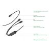 Terra 100W RCS Dual USB C output cable black-grey