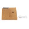 Cork pen holder and 5W wireless charger brown | No Branding | not available | not available
