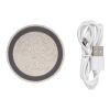 Wheat Straw 5W round wireless charging pad brown | No Branding | not available | not available