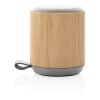 Bamboo and fabric 3W wireless speaker brown | No Branding | not available | not available