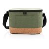 Two tone cooler bag with cork detail green | No Branding | not available | not available