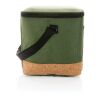 Impact AWARE RPET two tone cooler bag with cork detail green | No Branding | not available | not available | not available