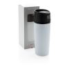 Auto leak proof tumbler White-Solid black | No Branding | not available | not available