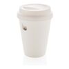 Reusable double wall coffee cup 300ml White | No Branding | not available | not available