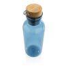 GRS RPET bottle with FSC bamboo lid and handle blue | No Branding | not available | not available