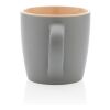 Ceramic mug with coloured inner brown-grey | No Branding | not available | not available