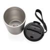 Cuppa RCS re-steel vacuum tumbler with lanyard silver-black | No Branding | not available | not available