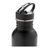 Deluxe stainless steel activity bottle black | No Branding | not available | not available
