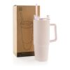 Tana RCS recyled plastic tumbler with handle 900ml pink | No Branding | not available | not available