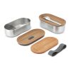 Black+Blum Stainless Steel Double Bento Box grey | No Branding | not available | not available