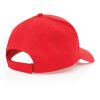 Impact 5 panel 190gr Recycled cotton cap with AWARE™ tracer red | No Branding | not available | not available | not available