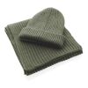 Impact AWARE™ Polylana® knitted scarf 180 x 25cm green | No Branding | not available | not available | not available